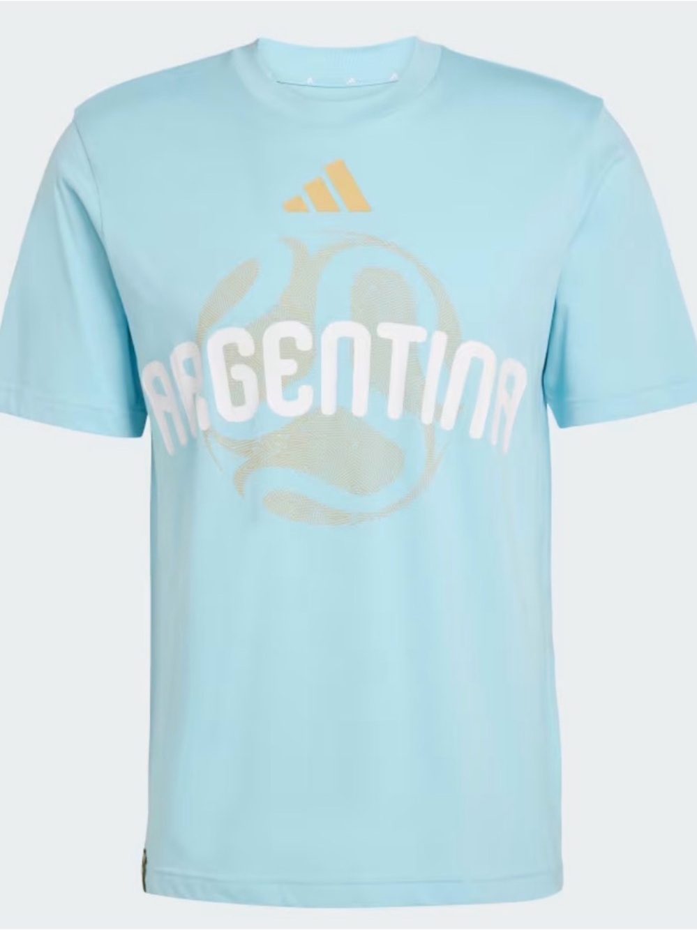 The product is an officially licensed Adidas FIFA World Cup 26™ Argentina Tshirt